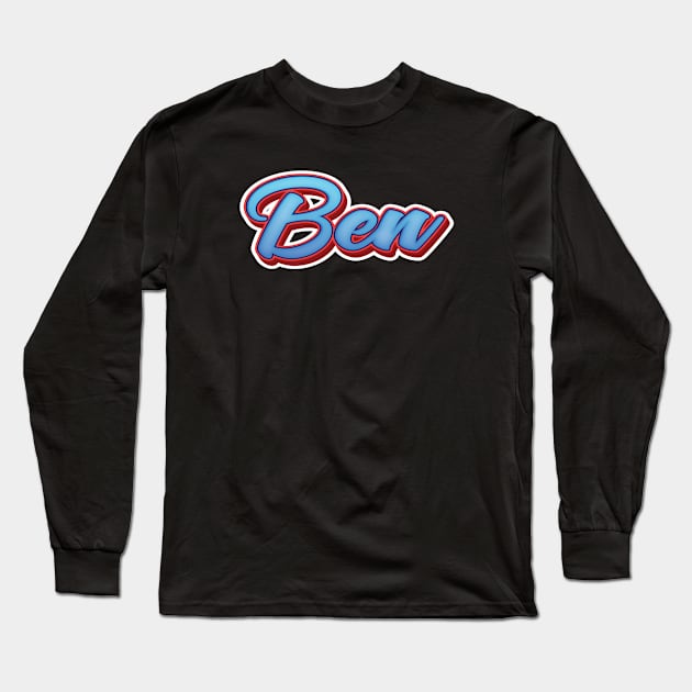 Ben Long Sleeve T-Shirt by ProjectX23Red